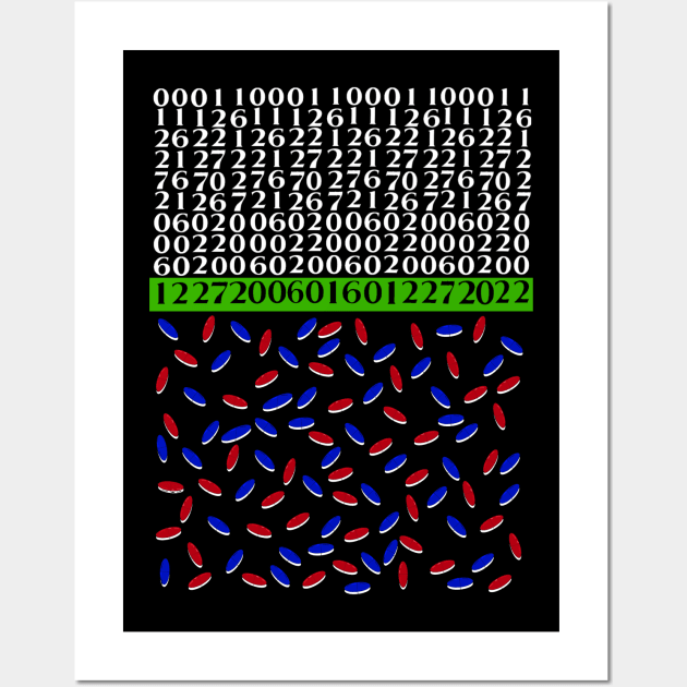 Birthday matrix blue & red pills Wall Art by Orchid's Art